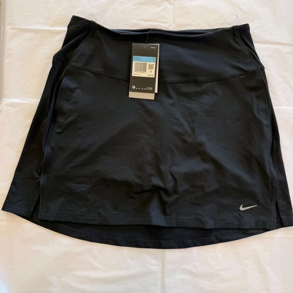 Nike Golf Skort Womens Medium Black NWT Dri-Fit Active Skirt CU9657-010